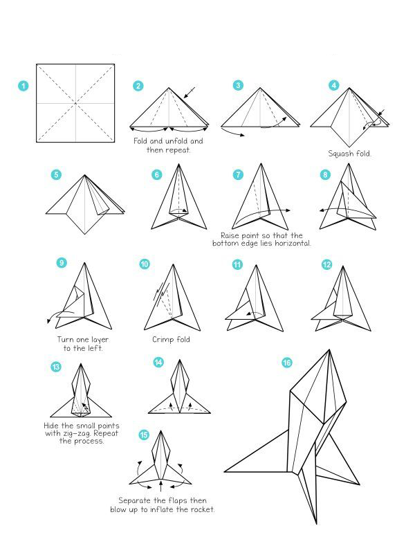 درست كردن موشك كاغذي برای کودکان با 7 روش ساده
