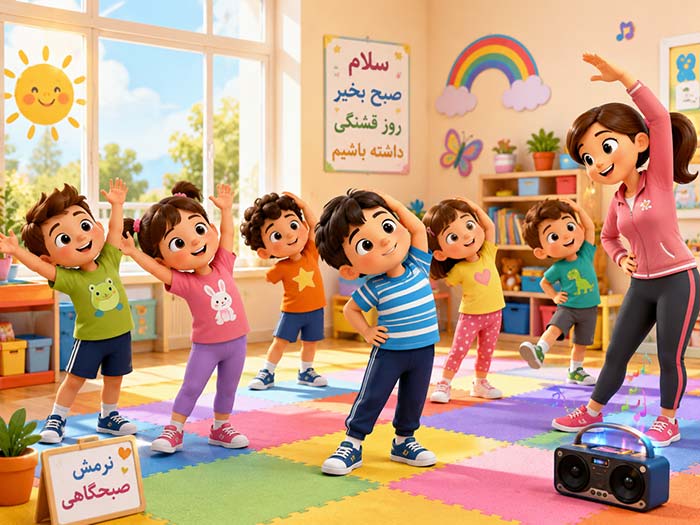 8 ورزش خانگی برای کودکان با آهنگ فارسی (کلیپ ورزشی ایرانی)